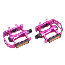 将图片加载到图库查看器,Reflective Setting On Both Sides All-aluminum Large Pedal Bicycle Universal Non-slip Pedal Riding Equipment Bike Pedals Mountain Road Bicycle Flat Pedal-Universal Lightweight Aluminum Alloy Platform Pedal For Travel Cycle-Cross The Road