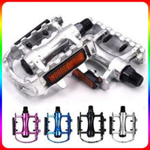 将图片加载到图库查看器,Reflective Setting On Both Sides All-aluminum Large Pedal Bicycle Universal Non-slip Pedal Riding Equipment Bike Pedals Mountain Road Bicycle Flat Pedal-Universal Lightweight Aluminum Alloy Platform Pedal For Travel Cycle-Cross The Road