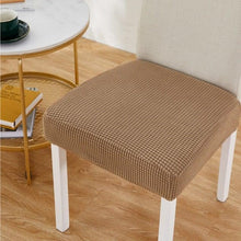 将图片加载到图库查看器,Removable Washable Anti-Dust Dinning Room Chair Seat Cushion Elastic Solid Printed Seat Cover For Chair Slipcovers For Dining Room Chair Protector Chair Cover Thick Stretch Chair Cover Removable Washable Dining Room Chair Protector Cover Seat Slipcover