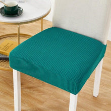 将图片加载到图库查看器,Removable Washable Anti-Dust Dinning Room Chair Seat Cushion Elastic Solid Printed Seat Cover For Chair Slipcovers For Dining Room Chair Protector Chair Cover Thick Stretch Chair Cover Removable Washable Dining Room Chair Protector Cover Seat Slipcover