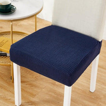 将图片加载到图库查看器,Removable Washable Anti-Dust Dinning Room Chair Seat Cushion Elastic Solid Printed Seat Cover For Chair Slipcovers For Dining Room Chair Protector Chair Cover Thick Stretch Chair Cover Removable Washable Dining Room Chair Protector Cover Seat Slipcover