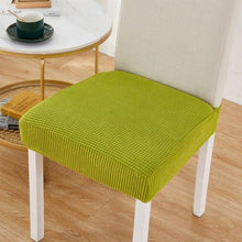 将图片加载到图库查看器,Removable Washable Anti-Dust Dinning Room Chair Seat Cushion Elastic Solid Printed Seat Cover For Chair Slipcovers For Dining Room Chair Protector Chair Cover Thick Stretch Chair Cover Removable Washable Dining Room Chair Protector Cover Seat Slipcover