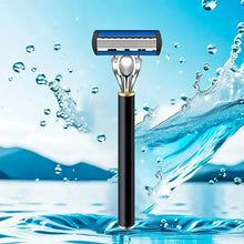 Load image into Gallery viewer, Replacement Razor Blades Safety Shaver Set with Anti-Slip Metal Handle with 1 Razor + 36 Blades