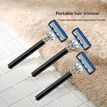 Load image into Gallery viewer, Replacement Razor Blades Safety Shaver Set with Anti-Slip Metal Handle with 1 Razor + 36 Blades