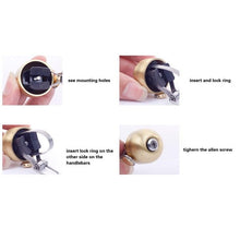 Load image into Gallery viewer, Retro Classical Bicycle Bell Clear Loud Sound Road Bike Folding Bikes Handlebar Copper Ring Horn Safety Warning Alarm Bike Bell Classic Bicycle Bell For Bike Ring Bell With Loud Sound Bells For Road Mountain Bike Handlebars Adults