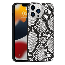 将图片加载到图库查看器,Retro Crocodile Leopard Snake Zebra Pattern Texture PU Leather Cases For iPhone 14 13 Phone Cover Unique Design Shockproof Soft Grip Leather Phone Case For iPhone