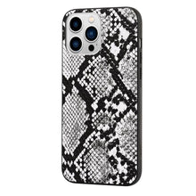 将图片加载到图库查看器,Retro Crocodile Leopard Snake Zebra Pattern Texture PU Leather Cases For iPhone 14 13 Phone Cover Unique Design Shockproof Soft Grip Leather Phone Case For iPhone