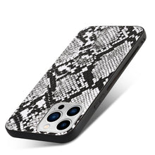 将图片加载到图库查看器,Retro Crocodile Leopard Snake Zebra Pattern Texture PU Leather Cases For iPhone 14 13 Phone Cover Unique Design Shockproof Soft Grip Leather Phone Case For iPhone