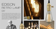 将图片加载到图库查看器,Retro Edison Bulb ST64 A19 T45 G80 G95 G125 Incandescent Light Bulb E27 220V 40W filament bulb lighting tubes Edison