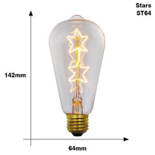 将图片加载到图库查看器,Retro Edison Bulb ST64 A19 T45 G80 G95 G125 Incandescent Light Bulb E27 220V 40W filament bulb lighting tubes Edison