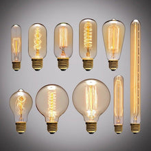 Load image into Gallery viewer, Retro Edison Light Bulb Vintage Edison Lamp Vintage Incandescent Edison Light Bulbs Edison Filament Light Bulb Dimmable Warm White Different Shape Light