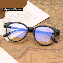将图片加载到图库查看器,Retro Glasses Radiation Protection Optical Nearsight Frame For Men And Women Anti Blue Computer Eyewear Unisex Blue Light Blocking Glasses Stylish Eyewear Comfortable Eye Protection UV Glare -1 -1.5 -2.0 -2.5