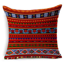 Load image into Gallery viewer, Retro High Quality Pillowcase Ethnic Stripes Linen Decorative Throw Pillow Cover For Couch Sofa Bed Bohemian Retro Stripe Cotton Blend Linen Pillow Case Cushion Cover Car Textile Printed Decor 45X45CM