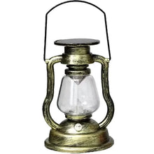 Load image into Gallery viewer, Retro Kerosene Lamp LED Horse Lantern Outdoor Waterproof Portable Rechargeable Solar Powered Flame Light