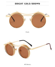 Load image into Gallery viewer, Retro Metal Round Circle Frame Sunglasses For Men New Fashionable New Round Shape Style Glasses For Women New Vintage Luxury Style Retro Sunglasses