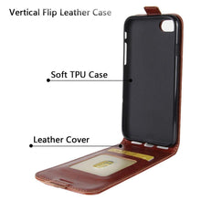 将图片加载到图库查看器,Retro PU Leather Shockproof Magnetic Wallet Flip Case Cover with Card Slot Holder for for iPhone Flip Leather Case for iPhone 12 Mini 6S 7 8+ 6 Plus Luxury Phone Cover for iPhone 11 Pro XR XS Max SE Flip Cases