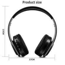 Load image into Gallery viewer, Retro Stereo Earphones Bluetooth Headphone Music Headset FM And Support SD Card With Mic And Volume Control, Wireless And Wired Headset
