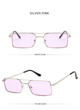 Load image into Gallery viewer, Retro Summer Rectangle Sunglasses For Women Glasses Style New Vintage Design Sun Glasses Metal Lightweight Frame Glasses For Women