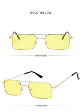 Load image into Gallery viewer, Retro Summer Rectangle Sunglasses For Women Glasses Style New Vintage Design Sun Glasses Metal Lightweight Frame Glasses For Women