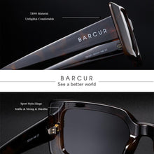 Load image into Gallery viewer, Retro Vintage Elegant BARCUR Polarized Design Sunglasses Men Polarized UV400 Women Square Sun glasses Eyewear Retro Small Frame sunglasses for Girls In Vintage Style
