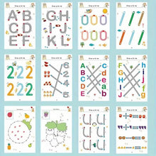 将图片加载到图库查看器,Reusable Magic Practice Workbook Set with Erasable Pen and Refills