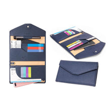 将图片加载到图库查看器,RFID Blocking Travel Passport Organizer Holder Wallet With CDC Vaccination Card Slot Protector