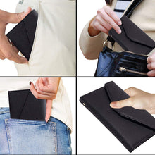 将图片加载到图库查看器,RFID Blocking Travel Passport Organizer Holder Wallet With CDC Vaccination Card Slot Protector