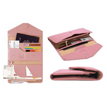 将图片加载到图库查看器,RFID Blocking Travel Passport Organizer Holder Wallet With CDC Vaccination Card Slot Protector