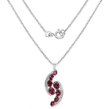 Load image into Gallery viewer, 7.29 Carat Genuine Rhodolite & White Topaz .925 Sterling Silver Pendant