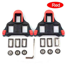 Load image into Gallery viewer, Road Bike Cycling Shoe Pedal Cleats Bicycle Accessories Road Bike Cleats For Cleats- Indoor Outdoor Spin Cycling Pedals Cleat & Bicycle Clips Set