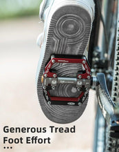 将图片加载到图库查看器,Road Bike Pedals Aluminum Alloy Anti-slip Bicycle Pedals Hollow-Carved Design Pedals Bicycle Accessories Mountain Bike Pedals Flat Bicycle Pedals Platform Cycling Sealed Bearing Aluminum Pedals For Mountain Bike
