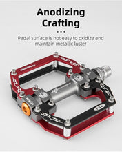 将图片加载到图库查看器,Road Bike Pedals Aluminum Alloy Anti-slip Bicycle Pedals Hollow-Carved Design Pedals Bicycle Accessories Mountain Bike Pedals Flat Bicycle Pedals Platform Cycling Sealed Bearing Aluminum Pedals For Mountain Bike