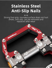 将图片加载到图库查看器,Road Bike Pedals Aluminum Alloy Anti-slip Bicycle Pedals Hollow-Carved Design Pedals Bicycle Accessories Mountain Bike Pedals Flat Bicycle Pedals Platform Cycling Sealed Bearing Aluminum Pedals For Mountain Bike