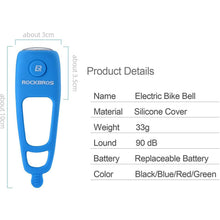 Load image into Gallery viewer, ROCKBROS Electra Bike Bell 90dB Electric Cycling Bells Horn