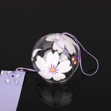 Load image into Gallery viewer, Romantic Cherry Wind Bells Japanese Wind Bell Japan Wind Chimes Handmade Glass Pendant Furin Home Decors Spa Kitchen Office Decor Birthday Gift Outdoor or Indoor Home Decors