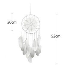 将图片加载到图库查看器,Romantic Dream Catcher Tree of Life Brown Native Handmade Traditional Dream Catcher Yin Yang 50" Long Home Decoration Feather Dream-catcher For Bedroom Wall Hanging Home Decor Wedding Party Blessing Gift