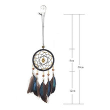 将图片加载到图库查看器,Romantic Dream Catcher Tree of Life Brown Native Handmade Traditional Dream Catcher Yin Yang 50" Long Home Decoration Feather Dream-catcher For Bedroom Wall Hanging Home Decor Wedding Party Blessing Gift