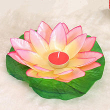 Load image into Gallery viewer, Romantic Lotus Lamps Wishing Water Floating Candle Light Birthday Wedding Party Decoration Lotus LED Candle Floating Candle Lights Up When It Meets Water Battery Powered Flameless Candle Light Waterproof Night Light For Festival Wedding Home Garden Pond
