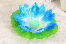 Load image into Gallery viewer, Romantic Lotus Lamps Wishing Water Floating Candle Light Birthday Wedding Party Decoration Lotus LED Candle Floating Candle Lights Up When It Meets Water Battery Powered Flameless Candle Light Waterproof Night Light For Festival Wedding Home Garden Pond