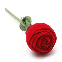 Load image into Gallery viewer, Romantic Red Rose Love Heart Wedding Ring Box Elegant Cases Earring Necklace Jewelry Gift Box Case