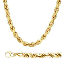 Load image into Gallery viewer, Rope Chain in Yellow Gold - 10mm