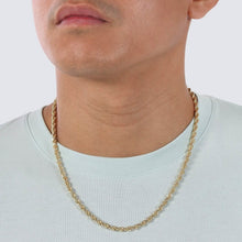 Load image into Gallery viewer, Rope Chain in Yellow Gold - 5mm