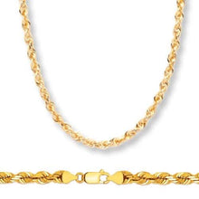 Load image into Gallery viewer, Rope Chain in Yellow Gold - 5mm