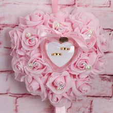 将图片加载到图库查看器,Rose Pillow Heart Cushion Ring Holder