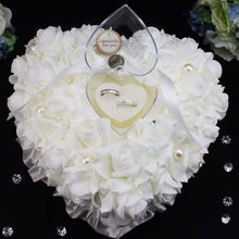 将图片加载到图库查看器,Rose Pillow Heart Cushion Ring Holder