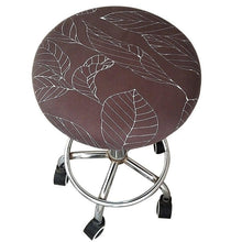 将图片加载到图库查看器,Round Chair Cover Bar Stool Cover Elastic Seat Cover Home Chair Slipcover Round Chair Bar Stool Floral Printed Padded Round Bar Stool Cover Cushion With Elastic Fabric Round Chair Seat Cushion For Wooden Metal Stools 30-40cm
