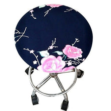 将图片加载到图库查看器,Round Chair Cover Bar Stool Cover Elastic Seat Cover Home Chair Slipcover Round Chair Bar Stool Floral Printed Padded Round Bar Stool Cover Cushion With Elastic Fabric Round Chair Seat Cushion For Wooden Metal Stools 30-40cm