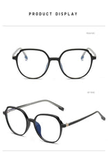 将图片加载到图库查看器,Round Frames Anti-Blue Light Optical Frame Glasses Eyewear Reading Glasses Blue Light Blocking Glasses Women And Men Retro Half Frame Anti Eyestrain Computer Gaming Glasses