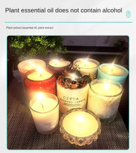 将图片加载到图库查看器,Round Scented Candle Aromatherapy Candle With Essential Oil For Stress Relief Smoke-Free Strong Fragrance Long Lasting Candles For Bath Home Women Creative Holiday Gift Box Set Soy Wax Household Scented Candle