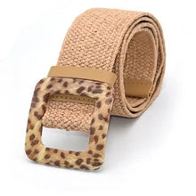 Load image into Gallery viewer, Round Wooden Smooth Buckle Waistbands For Women Vintage Design Skinny Dress Belt Charming Gift For Ladies